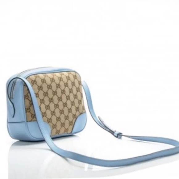 🆕GUCCI🆕 🐝 Full Retail Package/ GG Logo Canvas w. Leather Crossbody Camera Bag - Picture 12 of 12